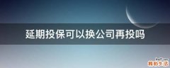 延期投保可以换公司再投吗