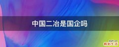 中国二冶是国企吗