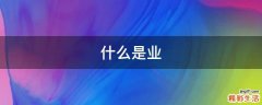 什么是业