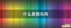 什么是假乌鸡