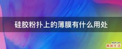 硅胶粉扑上的薄膜有什么用处
