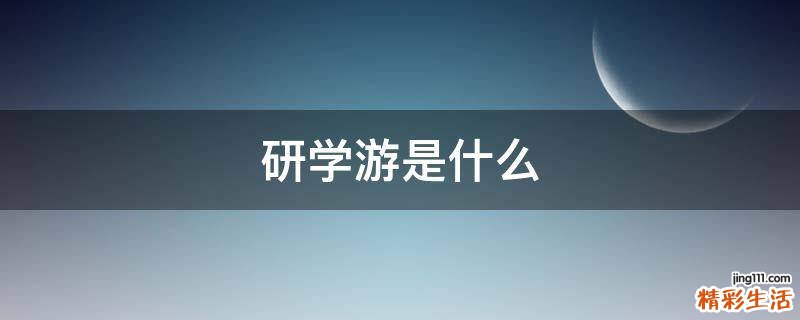 研学游是什么