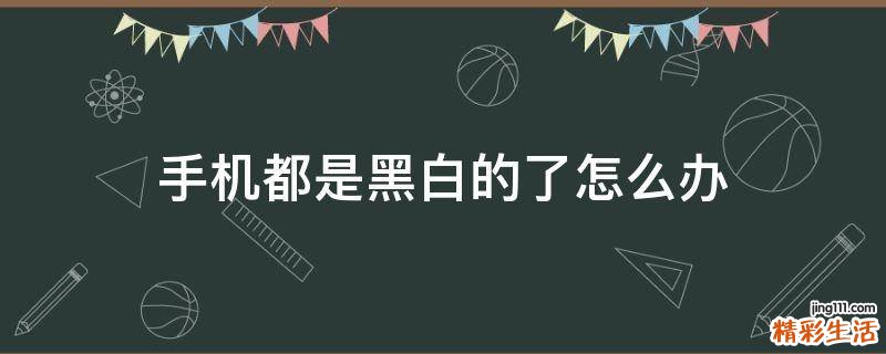 手机都是黑白的了怎么办