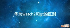 华为watch2和gt的区别