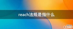 reach法规是指什么