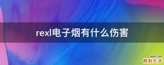 rexl电子烟有什么伤害