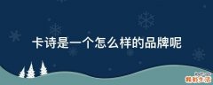 卡诗是一个怎么样的品牌呢
