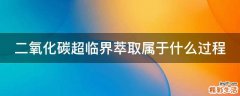 二氧化碳超临界萃取属于什么过程