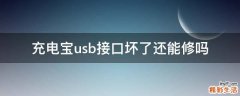 充电宝usb接口坏了还能修吗