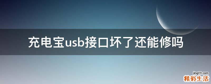 充电宝usb接口坏了还能修吗