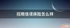 招商信诺保险怎么样
