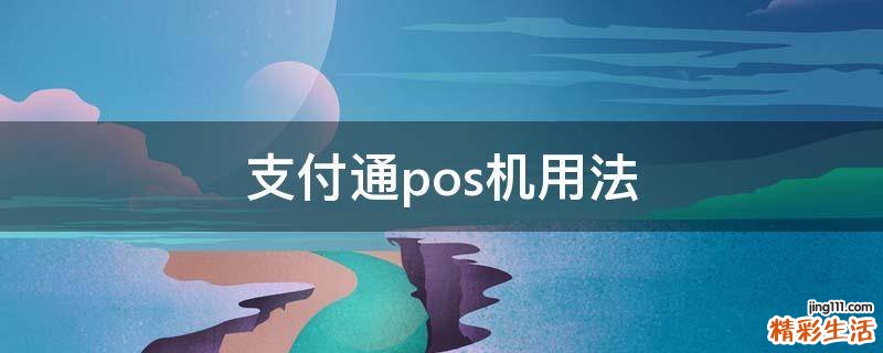支付通pos机用法