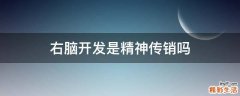 右脑开发是精神传销吗