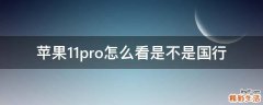 苹果11pro怎么看是不是国行