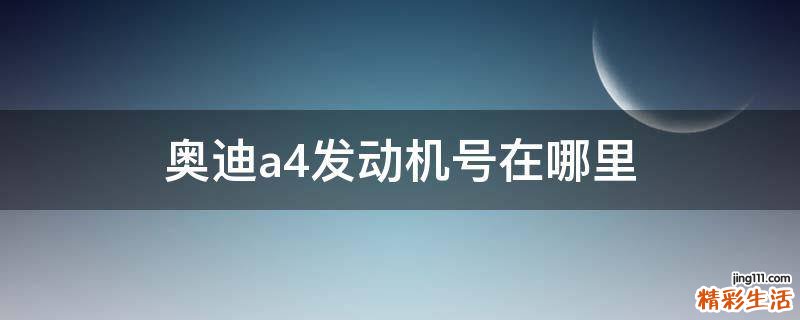奥迪a4发动机号在哪里