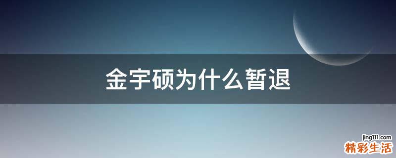 金宇硕为什么暂退