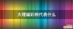 大理编彩辫代表什么
