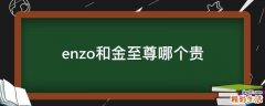 enzo和金至尊哪个贵