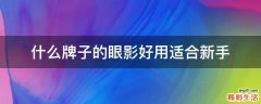 什么牌子的眼影好用适合新手
