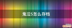 鬼泣5怎么存档