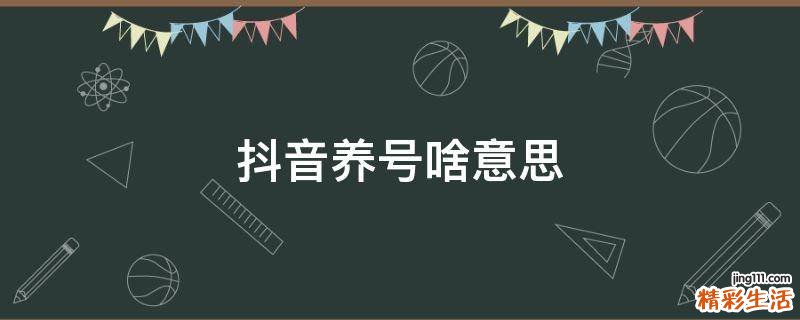 抖音养号啥意思