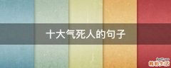 十大气死人的句子