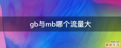 gb与mb哪个流量大