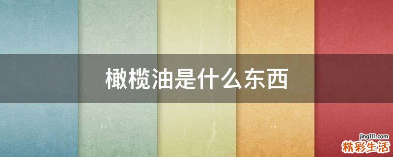 橄榄油是什么东西