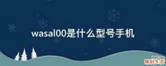 wasal00是什么型号手机