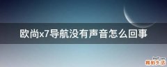 欧尚x7导航没有声音怎么回事