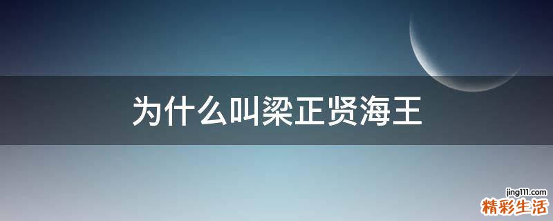 为什么叫梁正贤海王