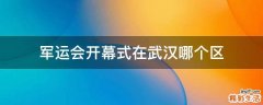 军运会开幕式在武汉哪个区