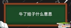 牛了娃子什么意思