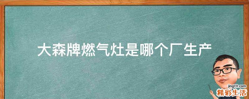 大森牌燃气灶是哪个厂生产