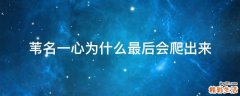 苇名一心为什么最后会爬出来