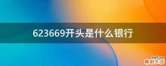 623669开头是什么银行