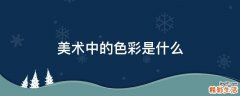 美术中的色彩是什么