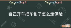 自己開車把車刮了怎么走保險(xiǎn)
