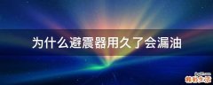 为什么避震器用久了会漏油