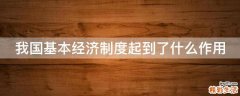 我国基本经济制度起到了什么作用