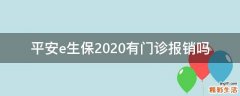 平安e生保2020有门诊报销吗