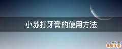 小苏打牙膏的使用方法