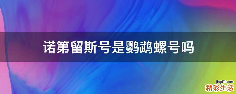 诺第留斯号是鹦鹉螺号吗
