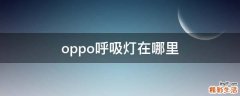 oppo呼吸灯在哪里