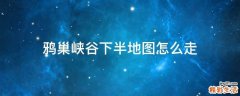 鸦巢峡谷下半地图怎么走
