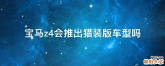 宝马z4会推出猎装版车型吗