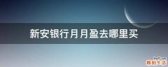 新安银行月月盈去哪里买