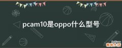 pcam10是oppo什么型号