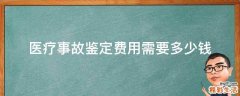 医疗事故鉴定费用需要多少钱