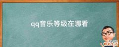 qq音乐等级在哪看